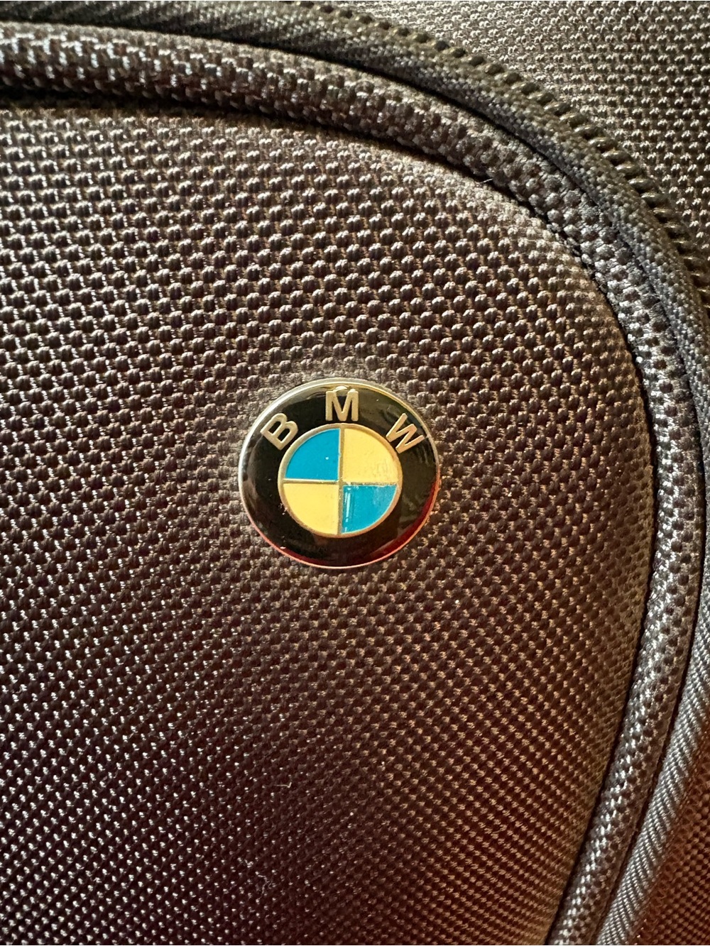 BMW M Sport Ballistic Nylon Duffel Travel Bag w/ Leather Luggage Tag - Picture 2 of 16